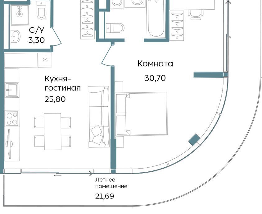квартира г Саки TEMPO курортный кластер Темпо фото 1