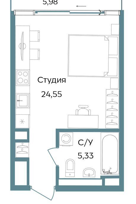 квартира г Саки TEMPO курортный кластер Темпо фото 1