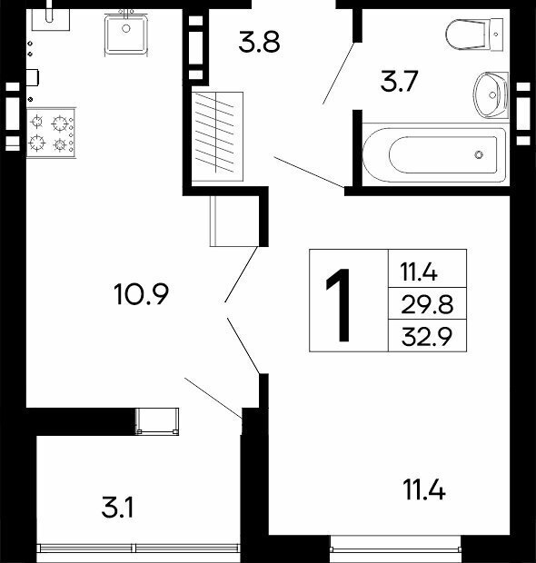 квартира г Феодосия ш Симферопольское 48к/1 фото 1