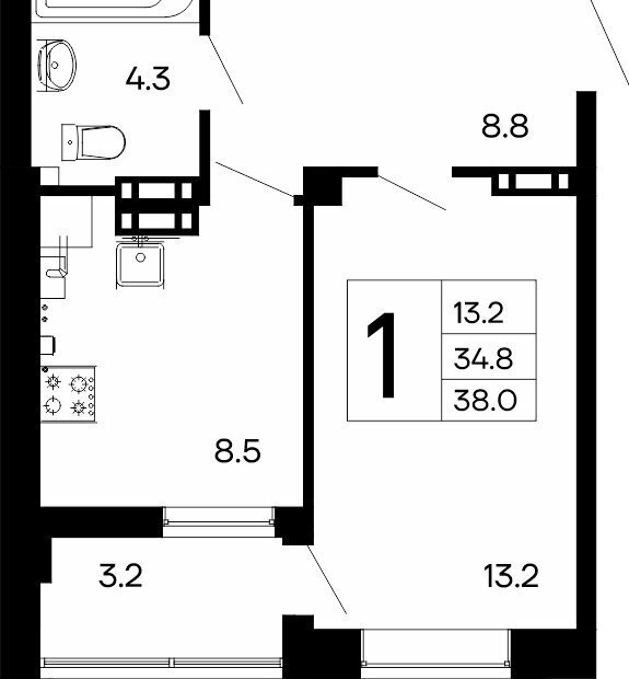 квартира г Феодосия ш Симферопольское 48к/1 фото 1