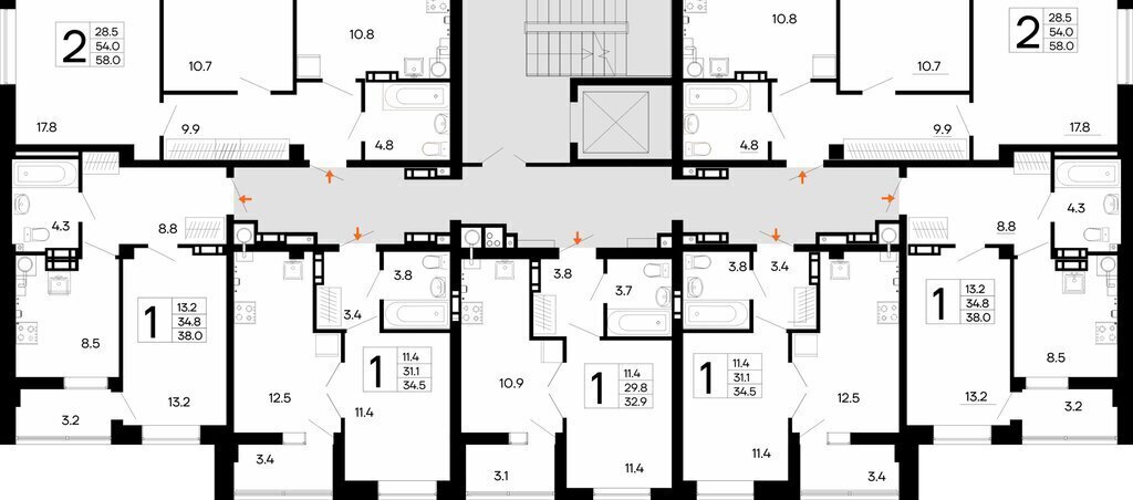квартира г Феодосия ш Симферопольское 48к/1 фото 3