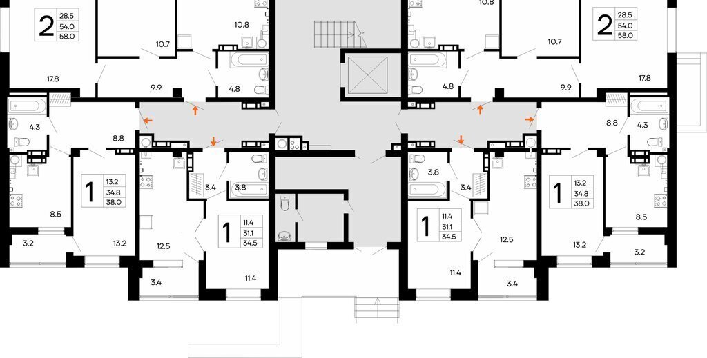 квартира г Феодосия ш Симферопольское 48к/1 фото 3
