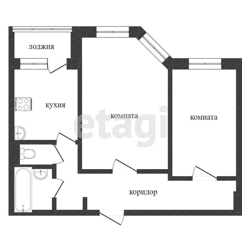 квартира г Надым ул Зверева 50 фото 1