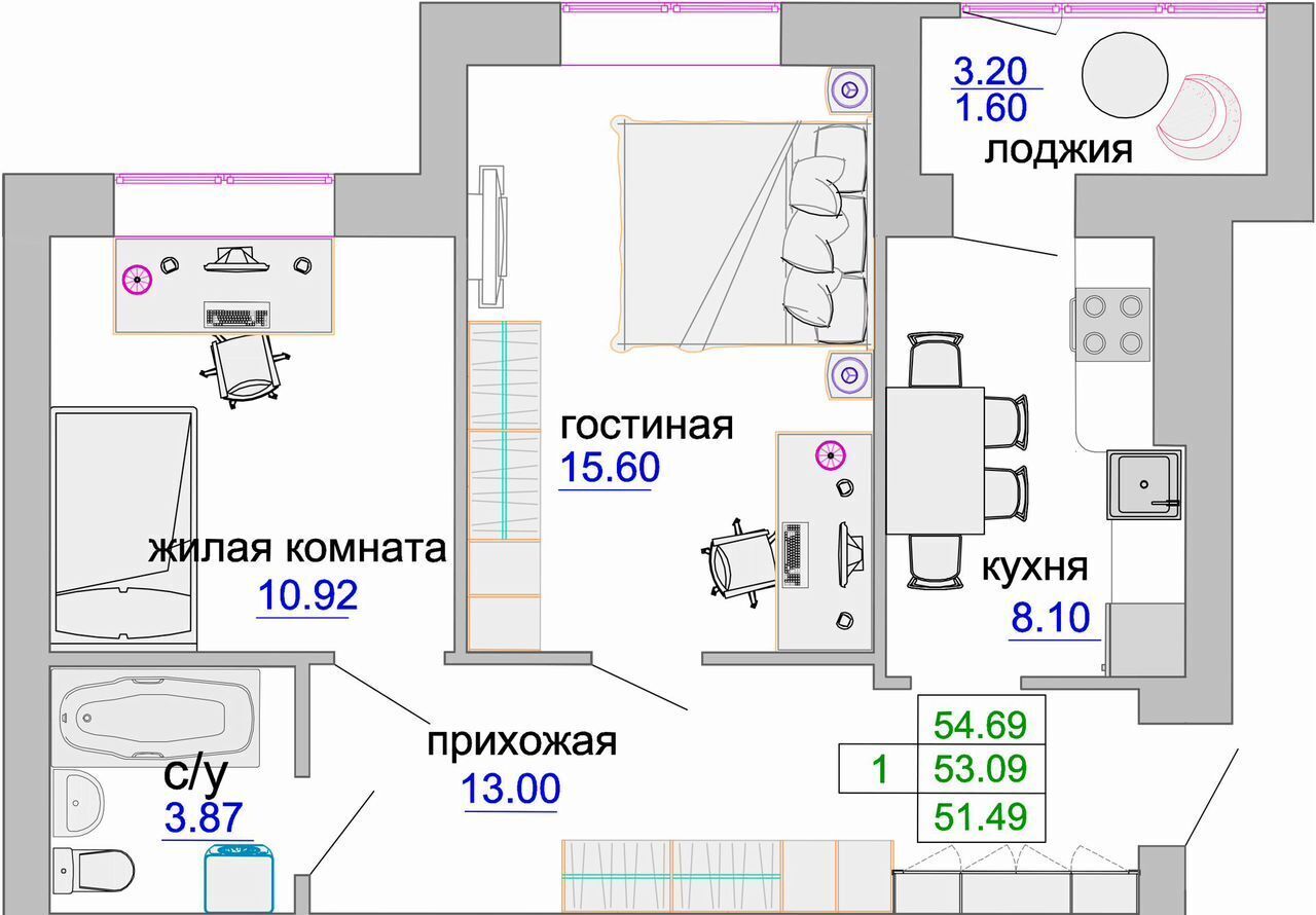 квартира р-н Зеленоградский г Зеленоградск ул Тургенева 16а фото 2