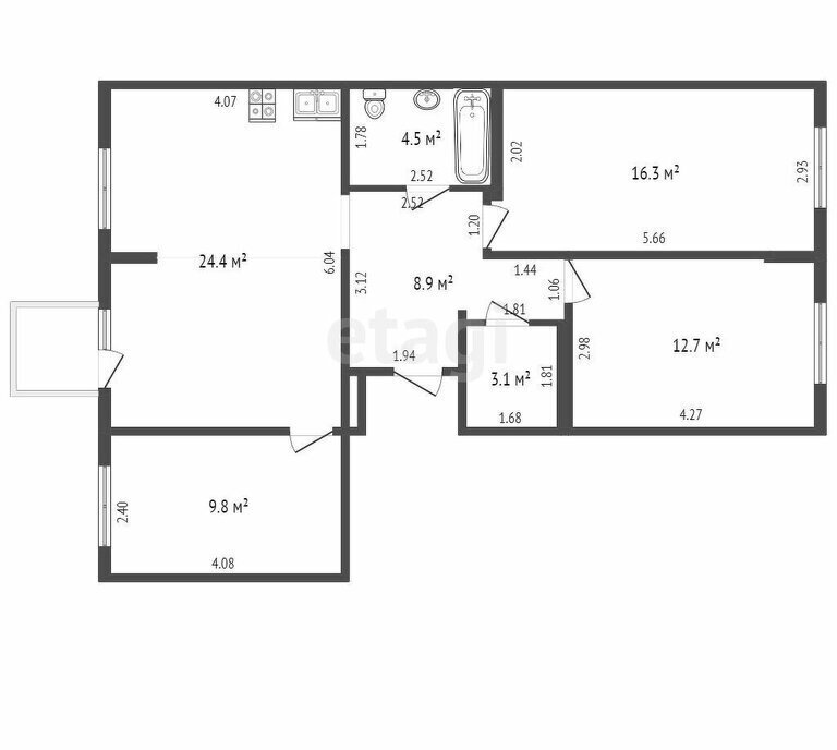 квартира г Евпатория ул им.60-летия ВЛКСМ 31/3 фото 1