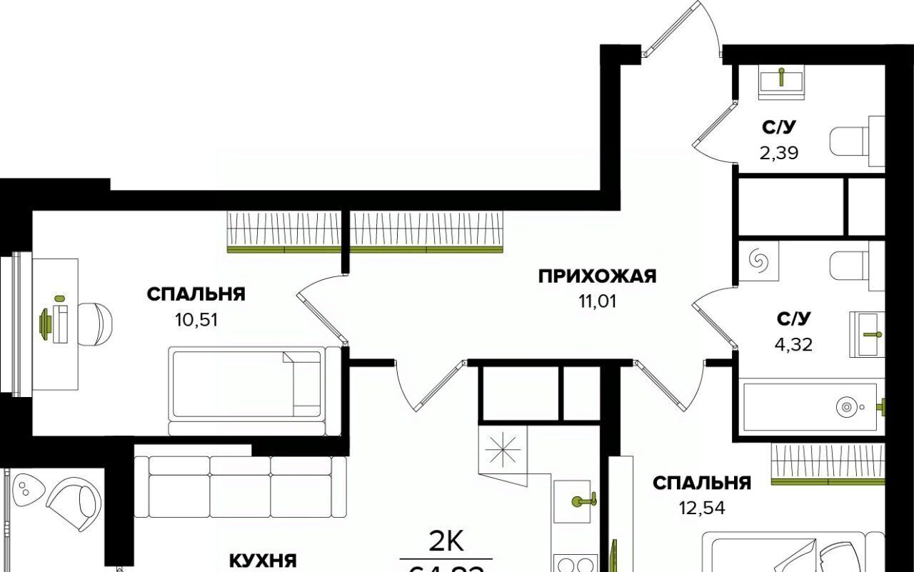 квартира г Тула р-н Центральный фото 1
