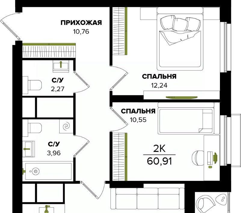 квартира г Тула р-н Центральный фото 1