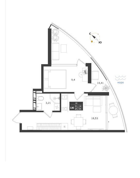 квартира г Алушта с Виноградное ул Сусловой 3 фото 1