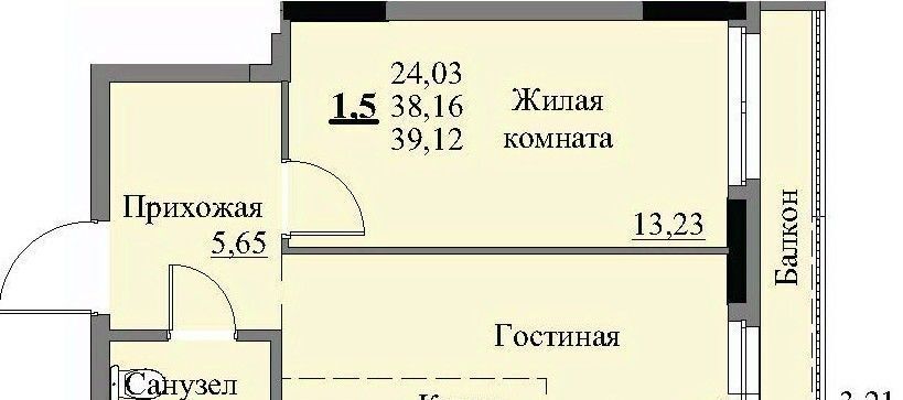 квартира г Ижевск р-н Устиновский Автопроизводство жилрайон, 3-й мкр, Арден на Ворошилова жилой комплекс фото 1