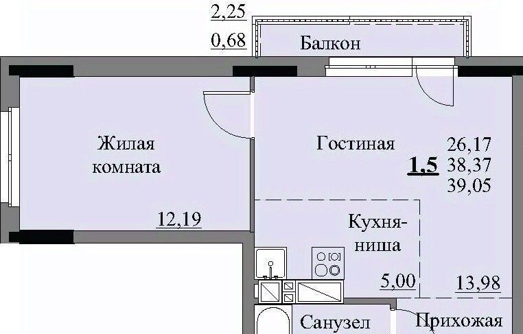 квартира г Ижевск р-н Устиновский Автопроизводство жилрайон, 3-й мкр, Арден на Ворошилова жилой комплекс фото 1