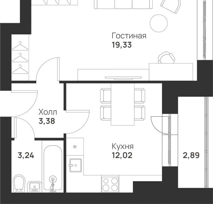 квартира г Тула ул Героев России 8 ЖК «Новая Тула» фото 1