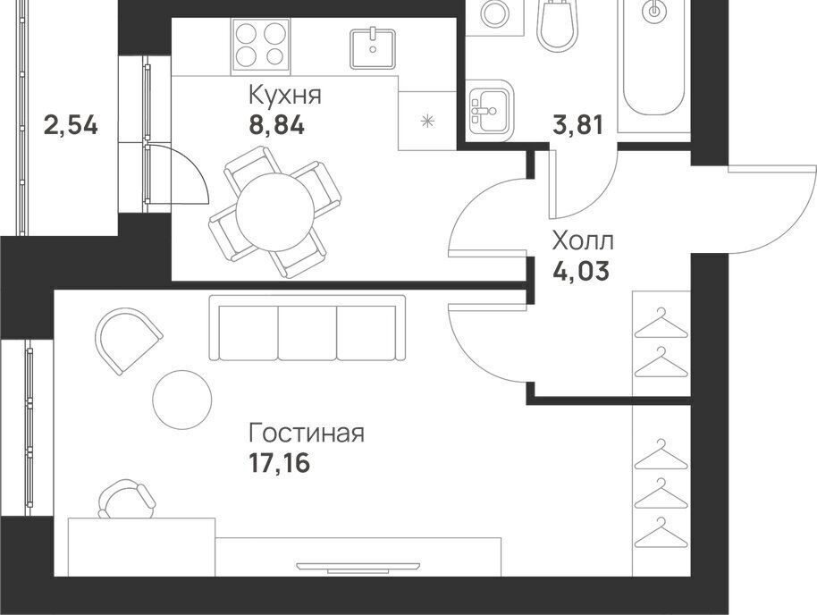 квартира г Тула ул Героя России Зиничева 8 ЖК «Новая Тула» фото 1