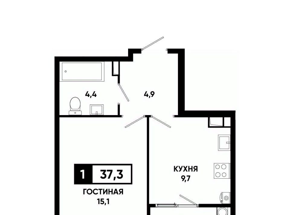 квартира г Ставрополь р-н Промышленный пр-кт Российский 18к/3 фото 1