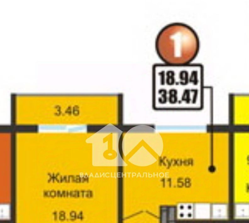 квартира г Новосибирск р-н Кировский ул Виктора Уса 11 жилой массив Тулинское Площадь Маркса фото 2