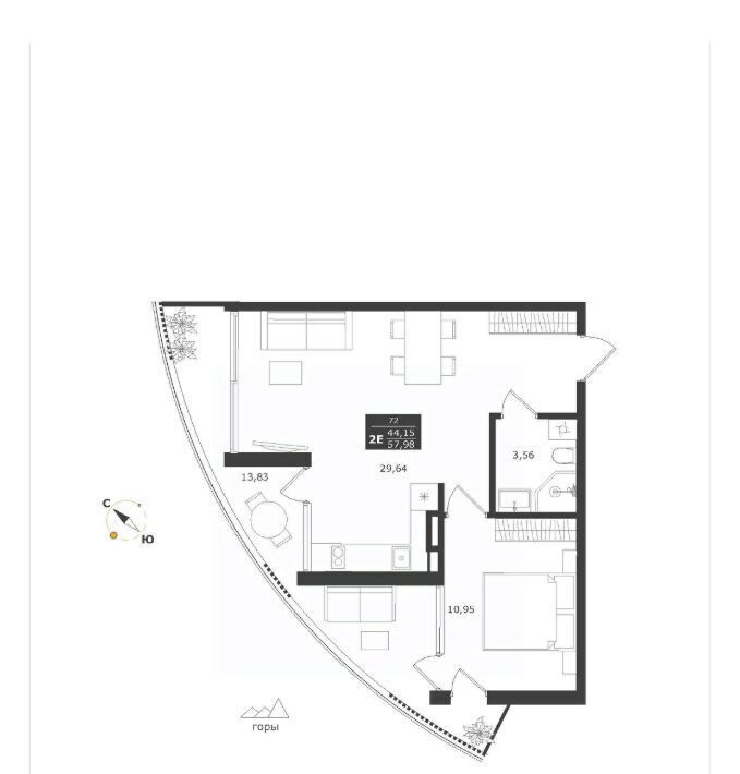 квартира г Алушта с Виноградное ул Сусловой 3 фото 1