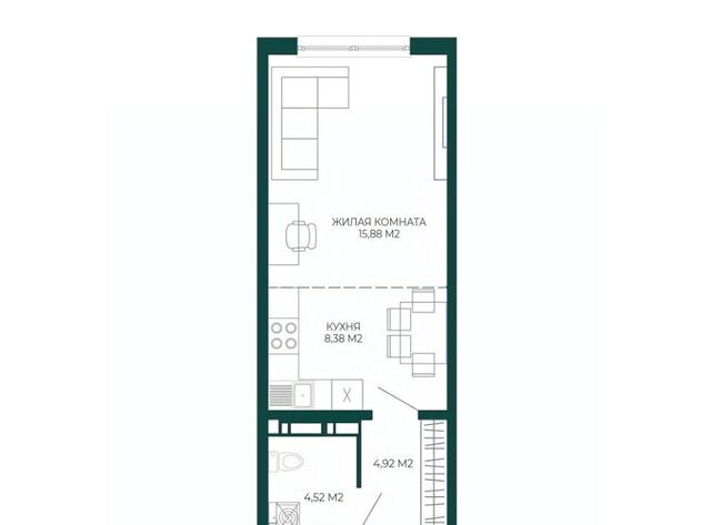 квартира р-н Железнодорожный ул Чаадаева 60б/2 фото