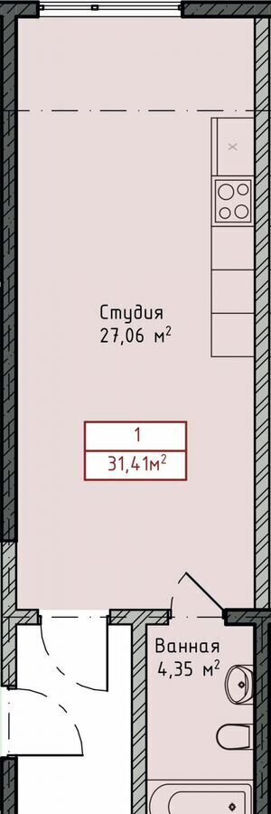 квартира г Махачкала р-н Кировский ул Даганова 141 фото 2
