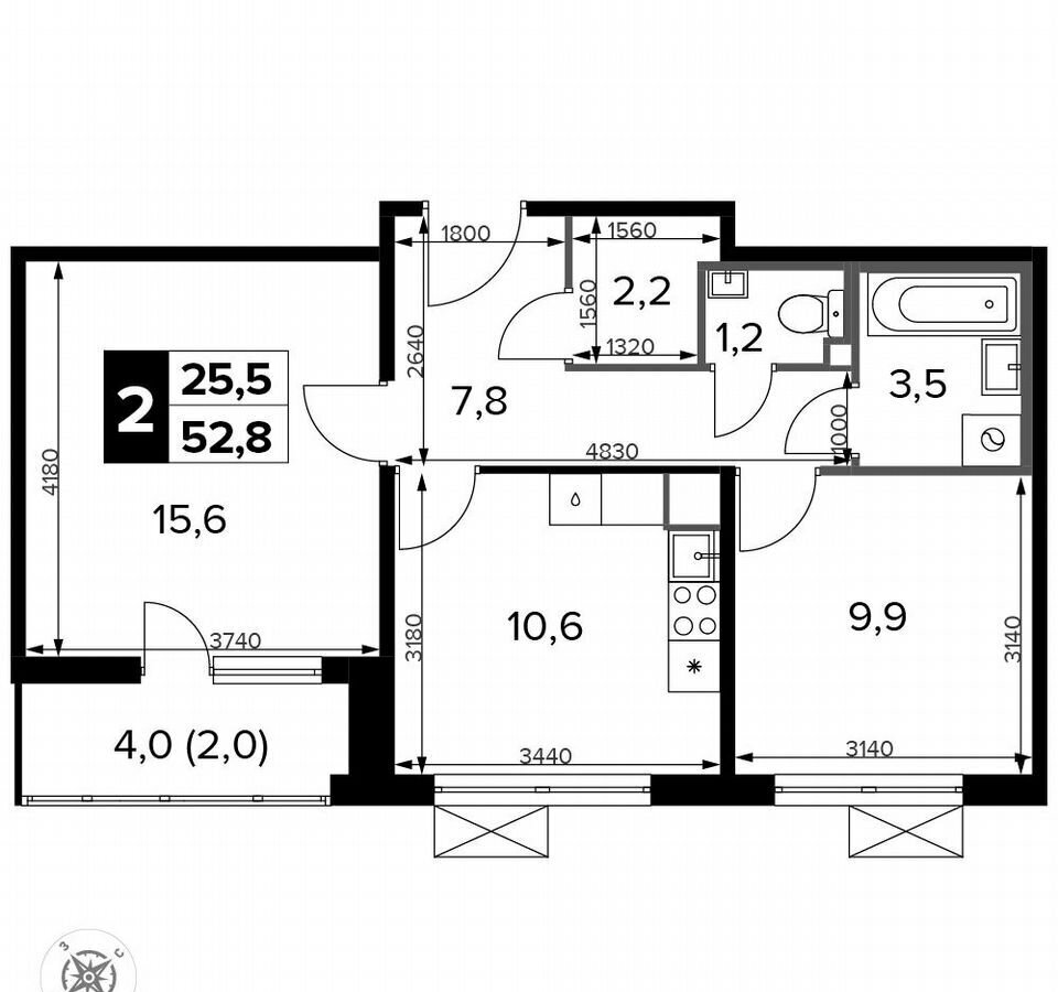 квартира г Москва ш Ленинградское 228 Молжаниново, корп. 5 фото 1
