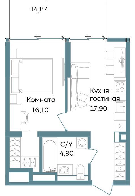 квартира г Саки TEMPO курортный кластер Темпо фото 1