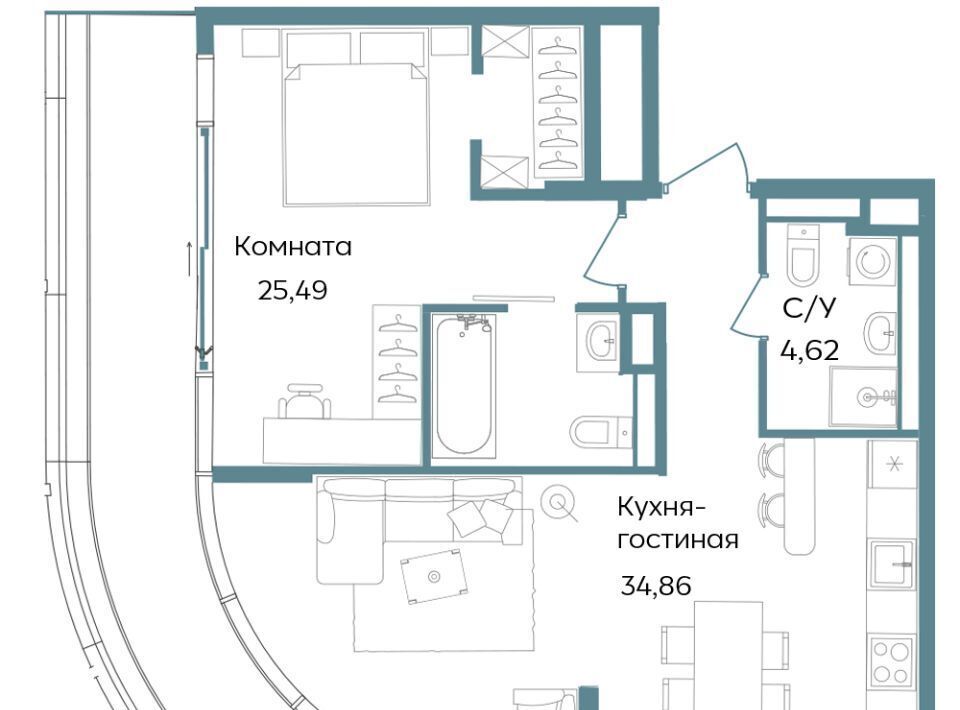 квартира г Саки ул Морская TEMPO фото 1