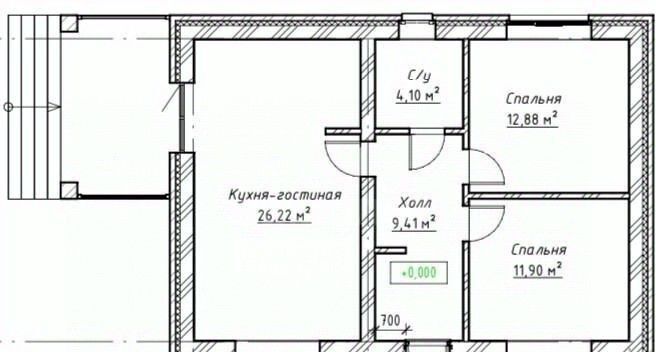 дом г Орск р-н Октябрьский № 6 ЮУМЗ СНТ, 40 фото 2