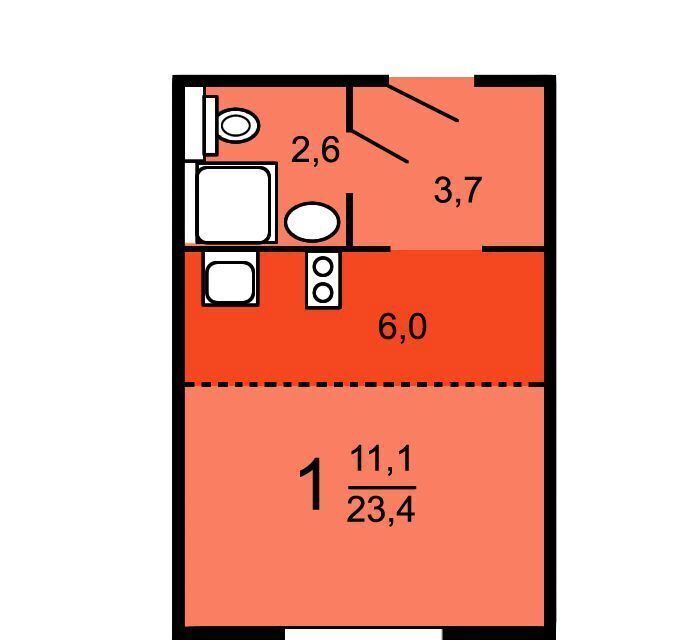 квартира г Зеленоград пер Георгиевский 33б Зеленоград-Крюково фото 2