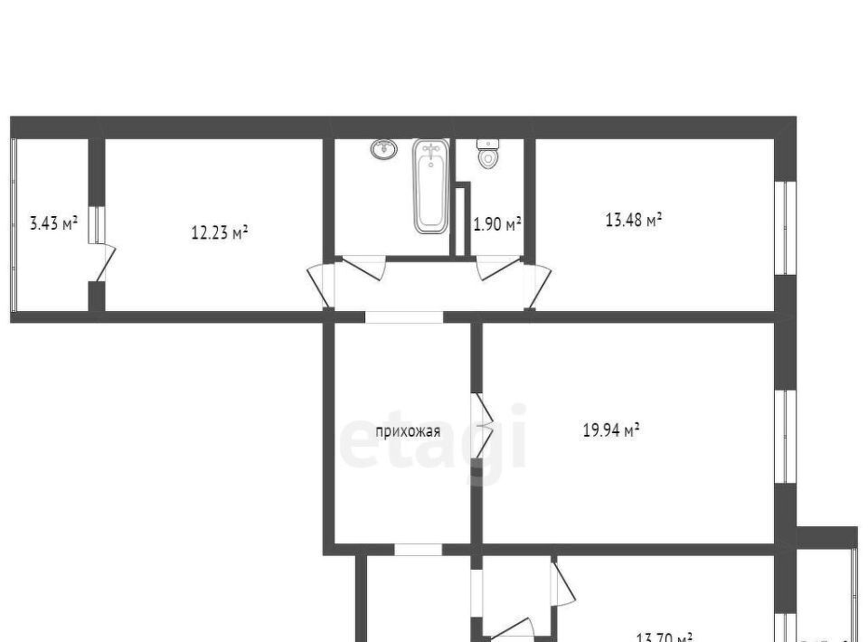 квартира г Оренбург р-н Центральный ул Аксакова 28 фото 2