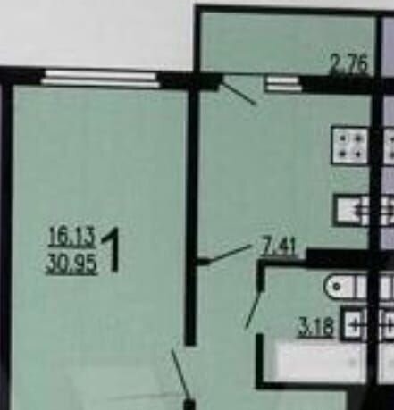 квартира г Липецк р-н Октябрьский ул Свиридова И.В. 22к/2 фото 2