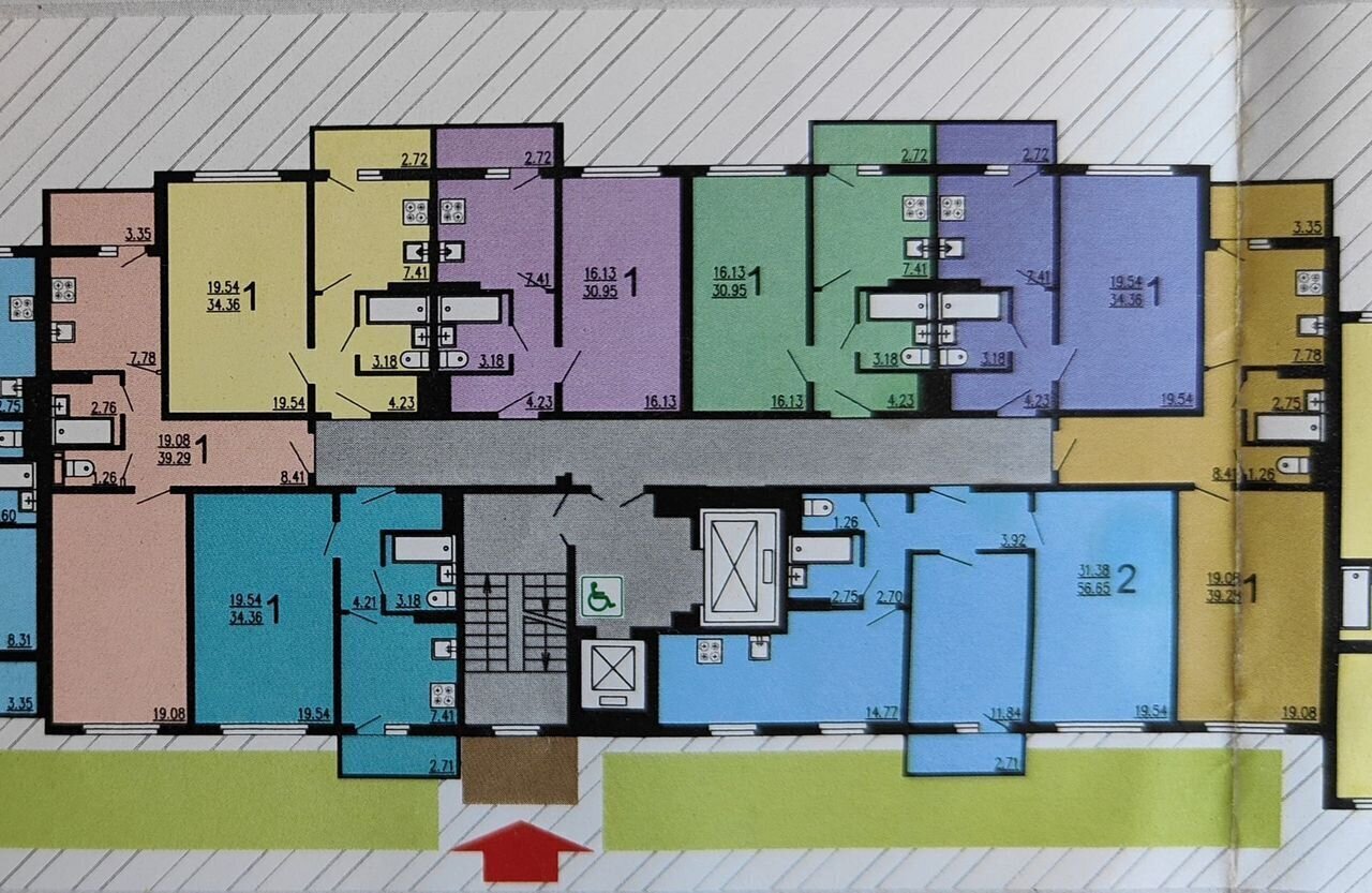 квартира г Липецк р-н Октябрьский ул Свиридова И.В. 22к/2 фото 3