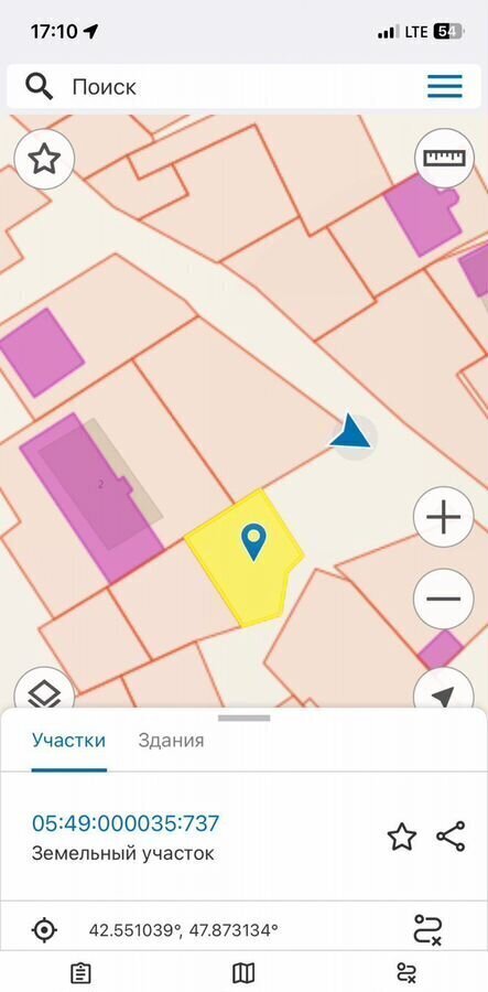 земля г Избербаш ул Казбекова 2г фото 1