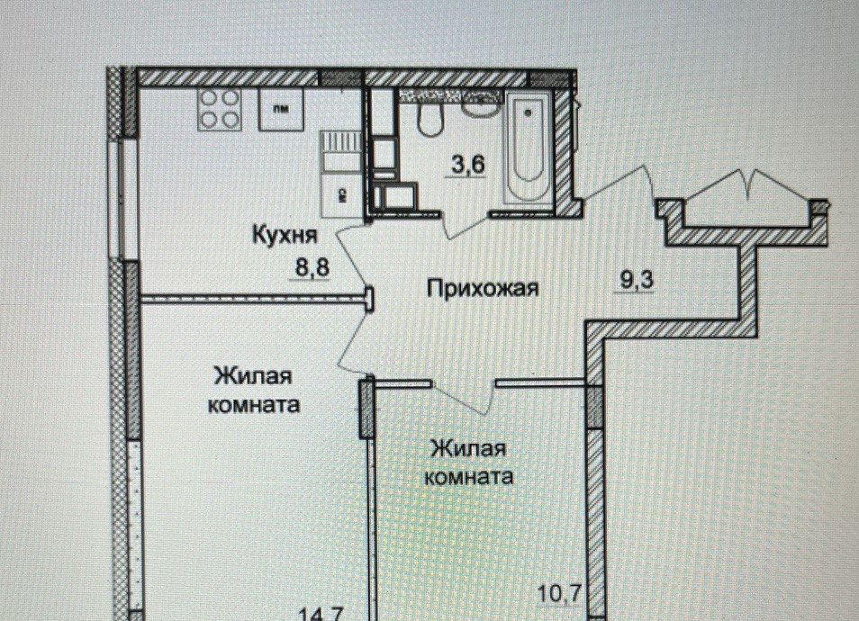 квартира г Нижний Новгород Горьковская пр-кт Героев Донбасса 15 фото 12
