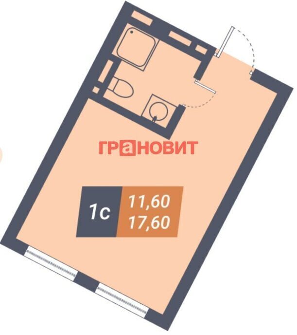 квартира г Новосибирск метро Площадь Гарина-Михайловского р-н Железнодорожный ул Ленина 85 апарт-отель «Пилигрим» фото 1