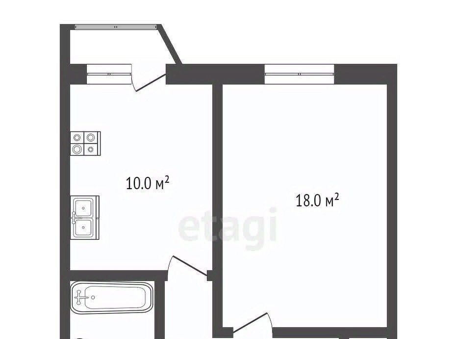 квартира г Клин ул Клинская 28 ЖК «Олимп 3» фото 2