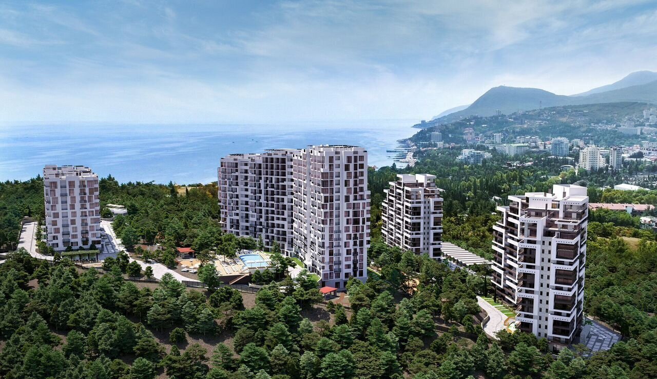 квартира г Алушта п Семидворье пер Пограничный 7 ЖК «Лучистое» фото 3