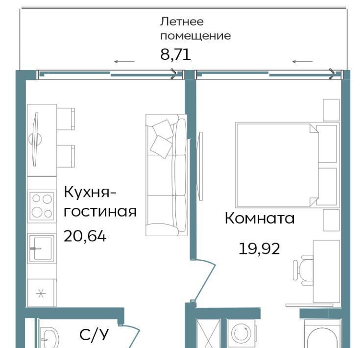 квартира г Саки ул Морская TEMPO фото 1