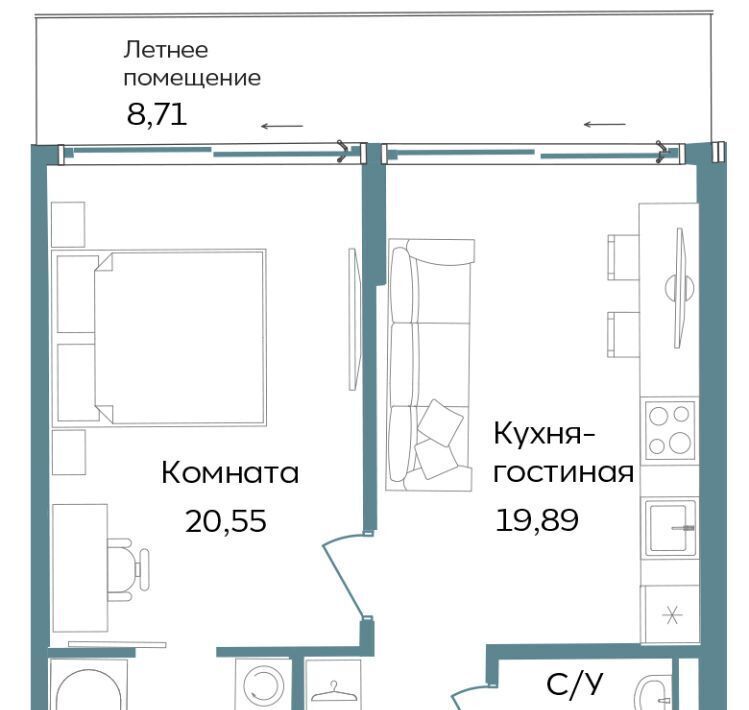 квартира г Саки ул Морская TEMPO фото 1
