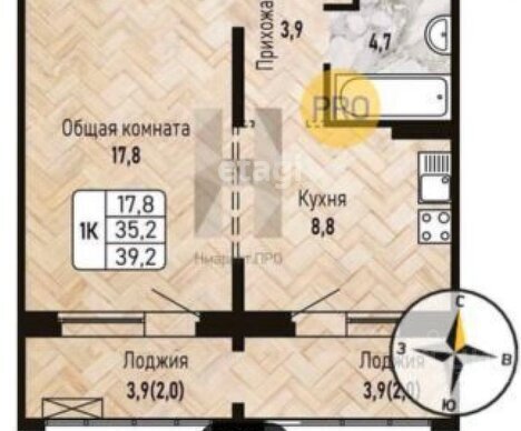 квартира г Новосибирск ул Рельефная 106/3 Площадь Маркса фото 4