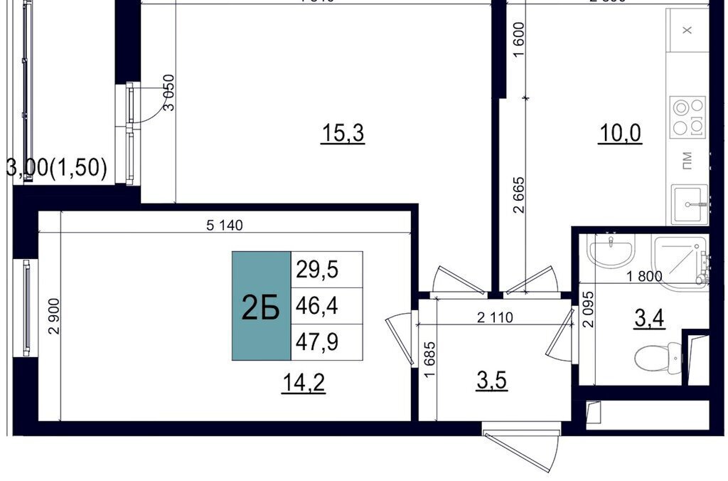 квартира г Одинцово ул Бзри Одинцово, к 23 фото 1