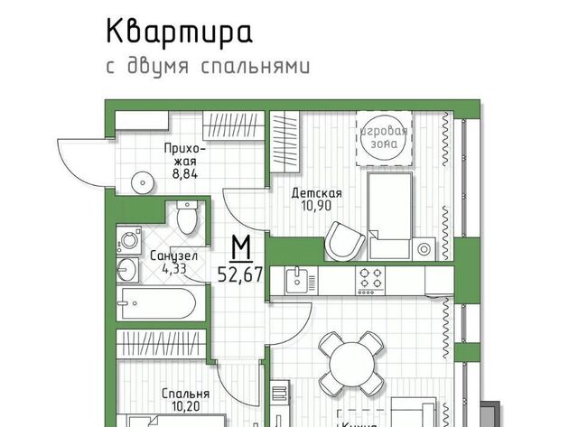 п Молодежный 5 Баллов жилой комплекс, Тула городской округ фото