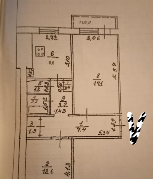 квартира г Уфа р-н Октябрьский ул Российская 43/2 фото 2