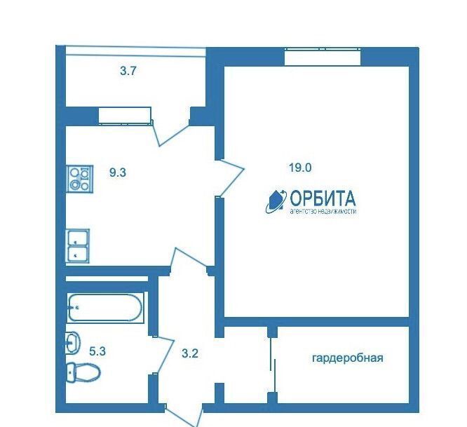 квартира г Тюмень р-н Восточный ул Монтажников 34 фото 2