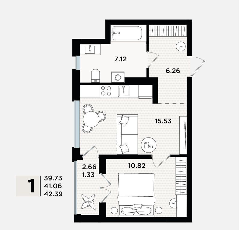 квартира г Пионерский ул Рензаева 3 фото 2