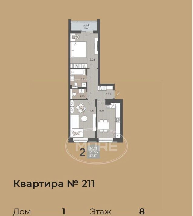 квартира г Калининград р-н Московский ул Батальная 65а фото 29