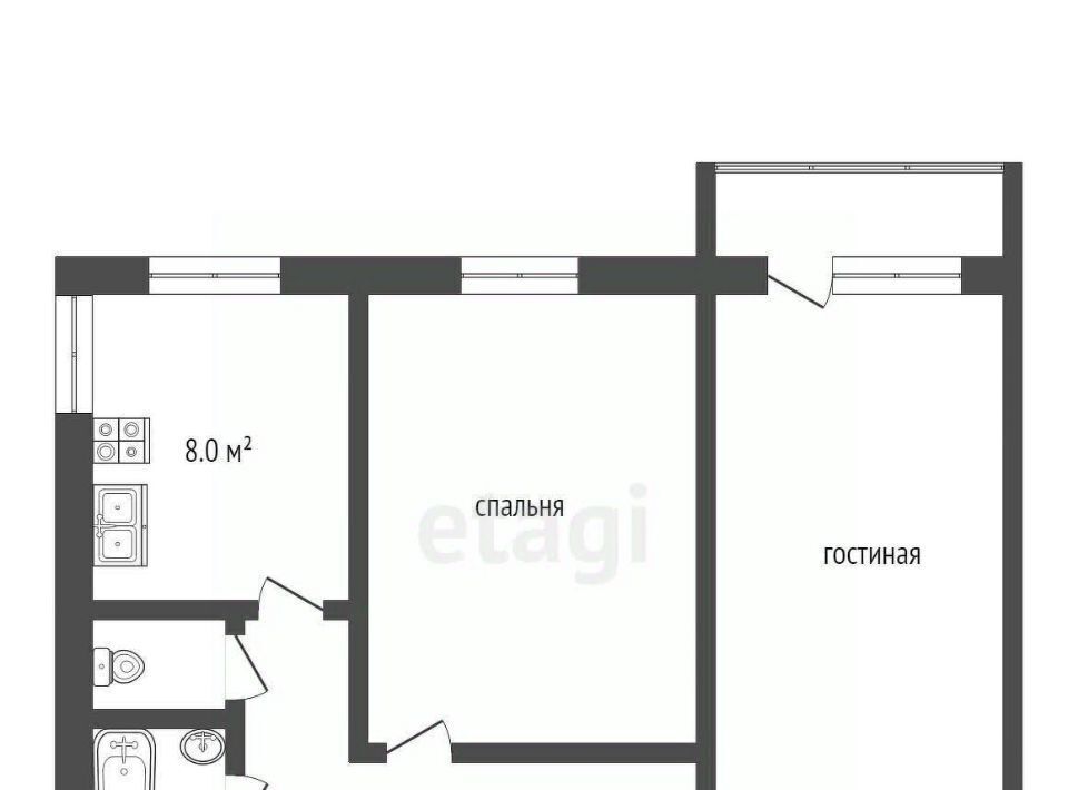квартира г Муром пос. Фабрики имени П. Л. Войкова, 33 фото 2