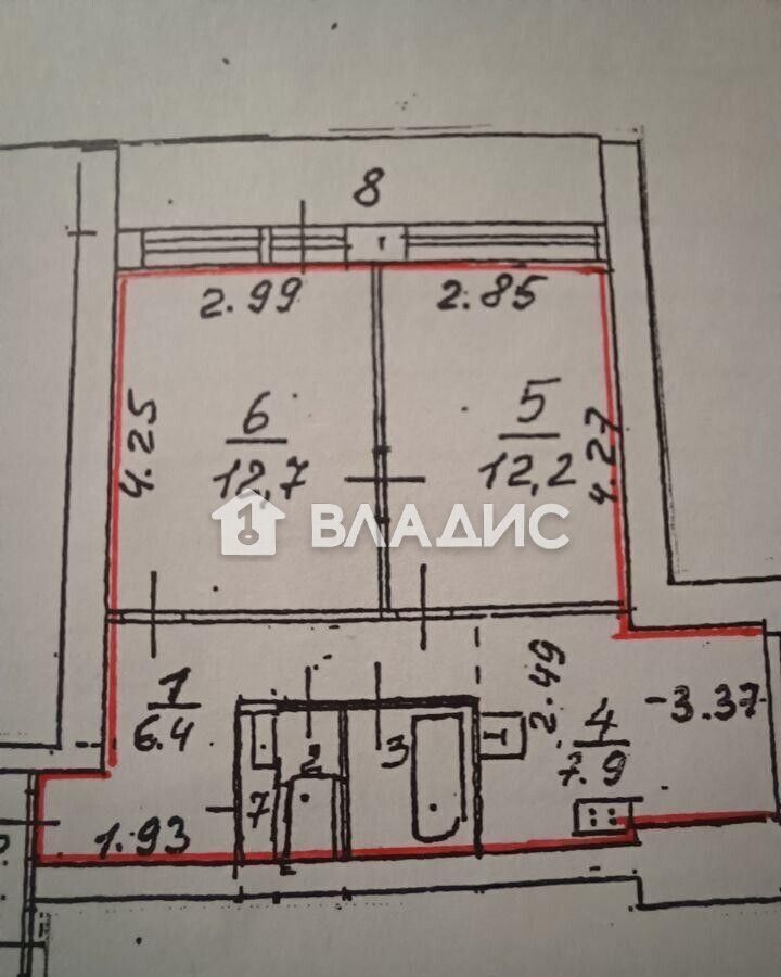квартира г Одинцово б-р Любы Новоселовой 4к/1 Одинцово, Одинцовский г. о. фото 10