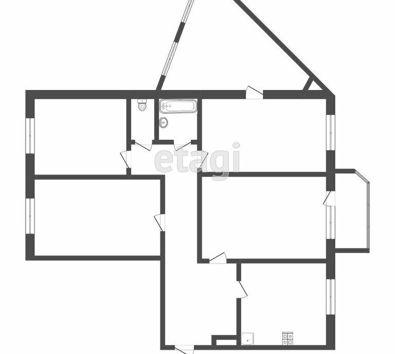квартира г Тюмень ул Домостроителей 26 фото 1
