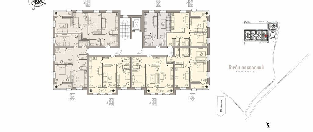 квартира г Волгоград ул им. Землячки 84/2 фото 12