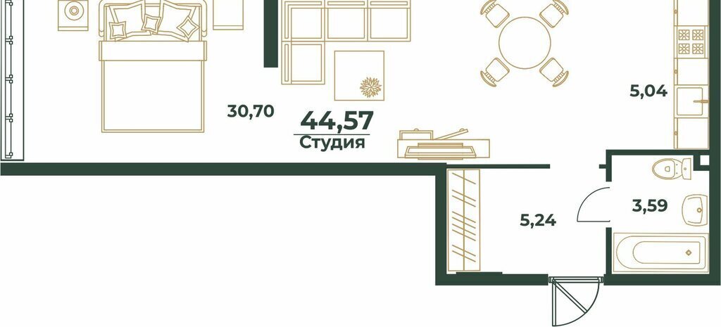 квартира г Хабаровск р-н Индустриальный фото 1