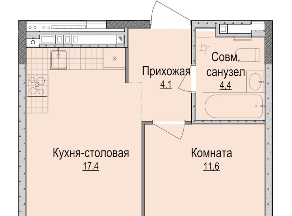 квартира г Ижевск р-н Индустриальный ул Университетская 6к/1 фото 1
