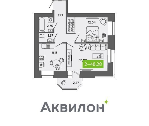 квартира г Северодвинск ЖК Квартал №100 фото 1